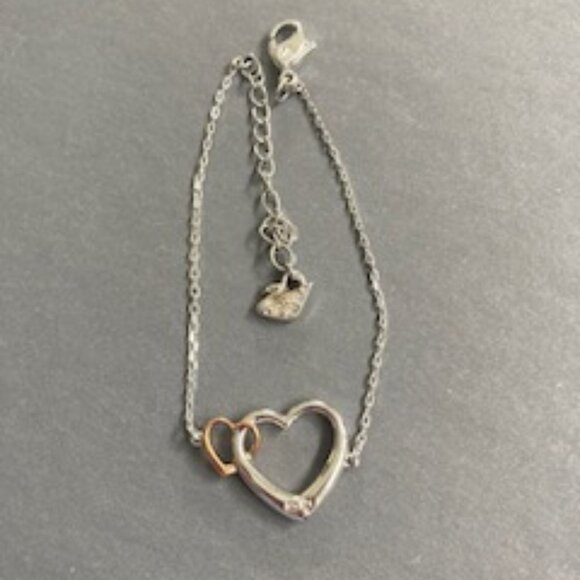 Swarovski Crystal Double Heart Bracelet - Picture 2 of 2